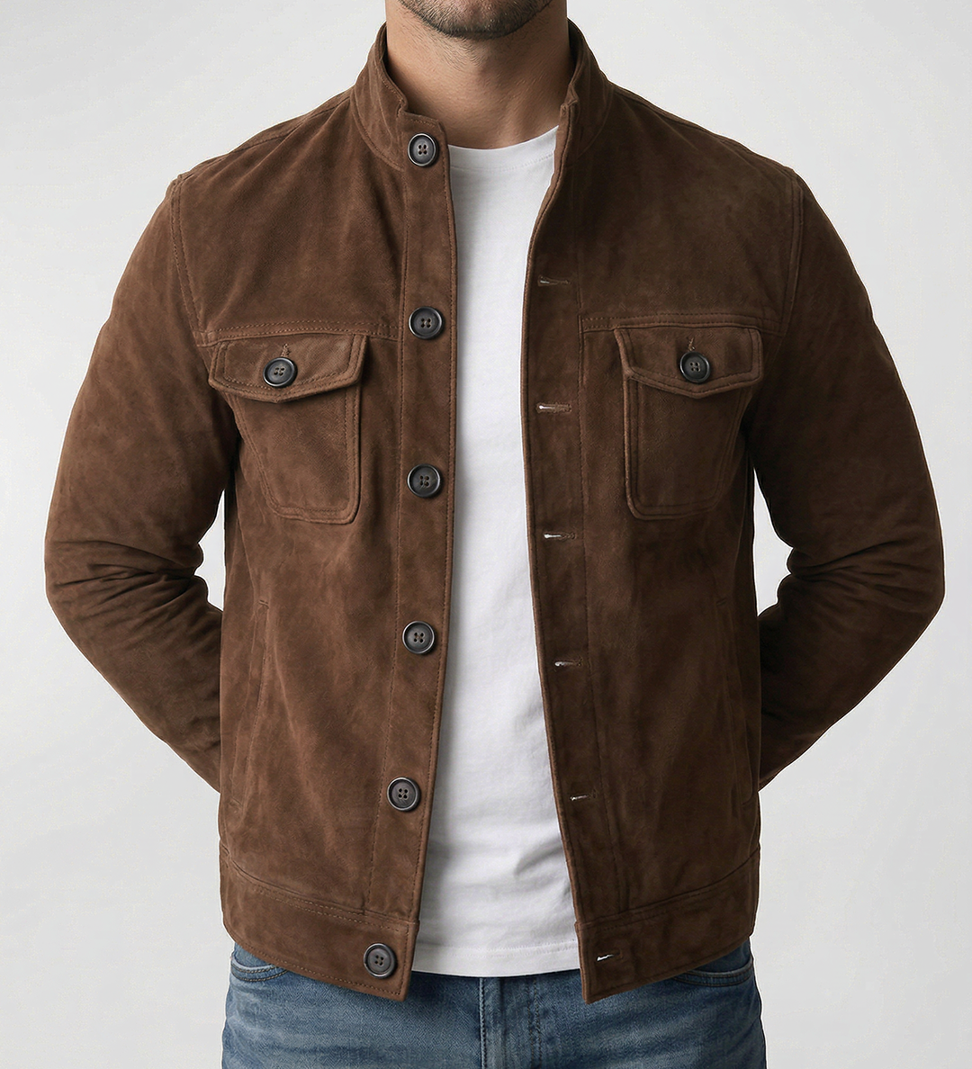 Arthur - Classic Jacket with Button Details – view 3