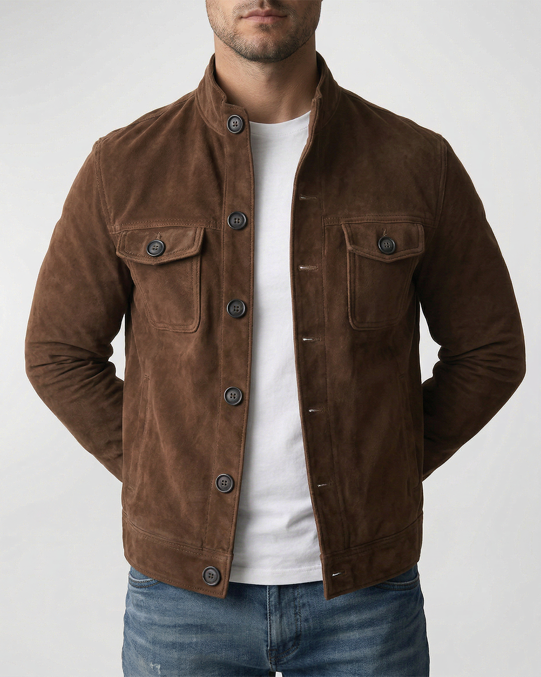 Arthur - Classic Jacket with Button Details – view 3