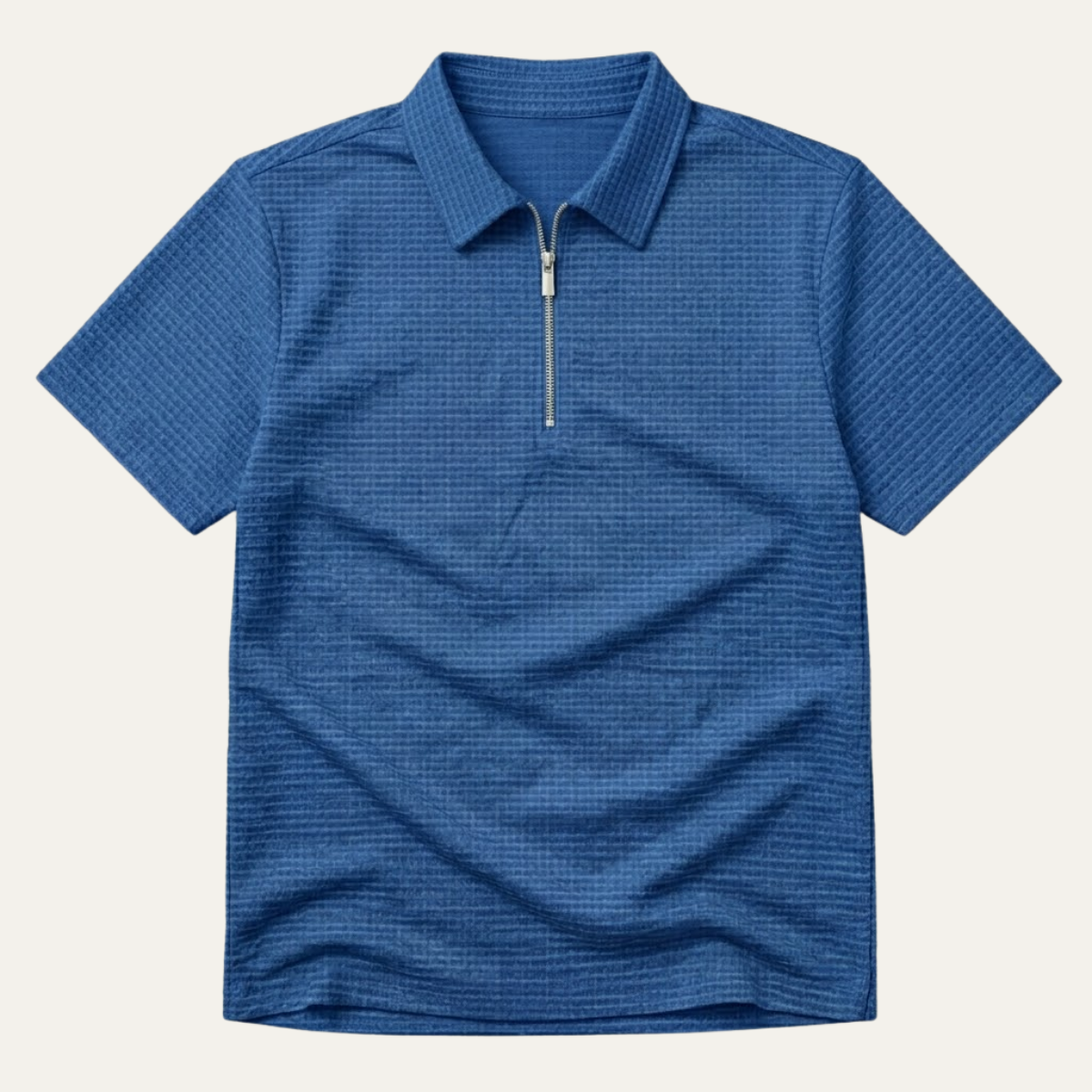 The Ravenswood Men’s Waffle Knit Half Zip Polo Shirt – view 3