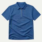 The Ravenswood Men’s Waffle Knit Half Zip Polo Shirt – view 3