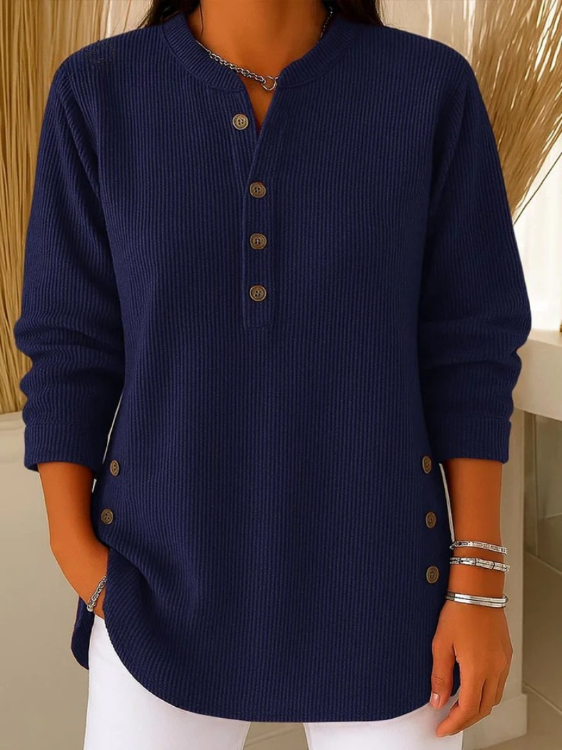 Neva button henley tunic, fourth colourway | Ellie Dublin