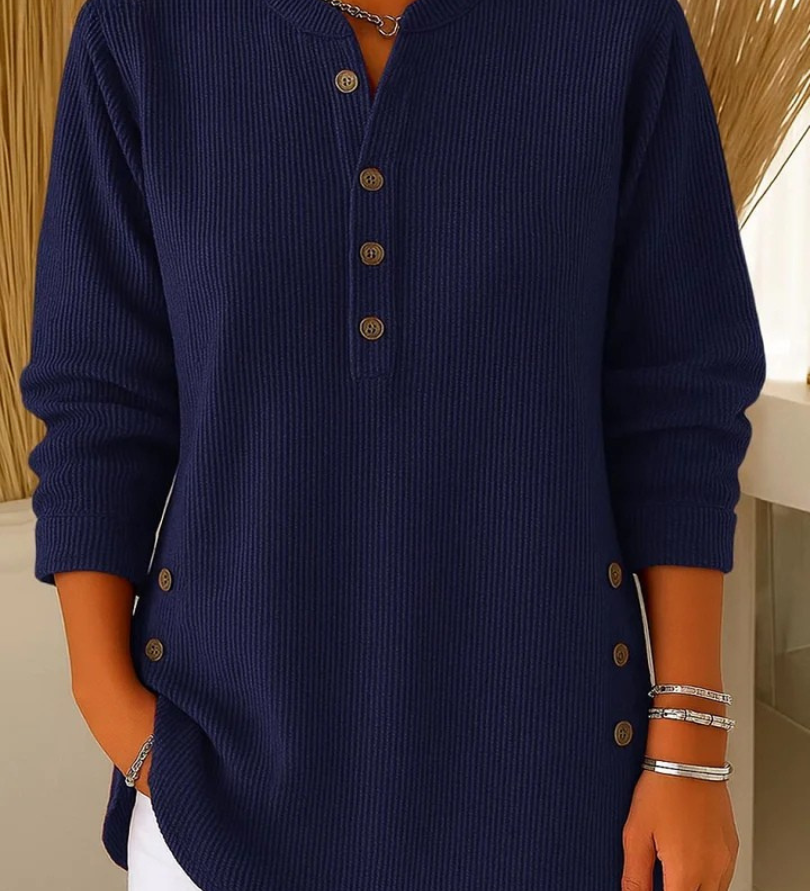 Neva button henley tunic, fourth colourway | Ellie Dublin
