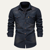 The Roseland Men’s Trendy Slim Fit Stand Collar Shirt