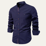 The Brookline Men’s Casual Slim Fit Stand Collar Shirt – view 3