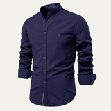 The Brookline Men’s Casual Slim Fit Stand Collar Shirt – view 3
