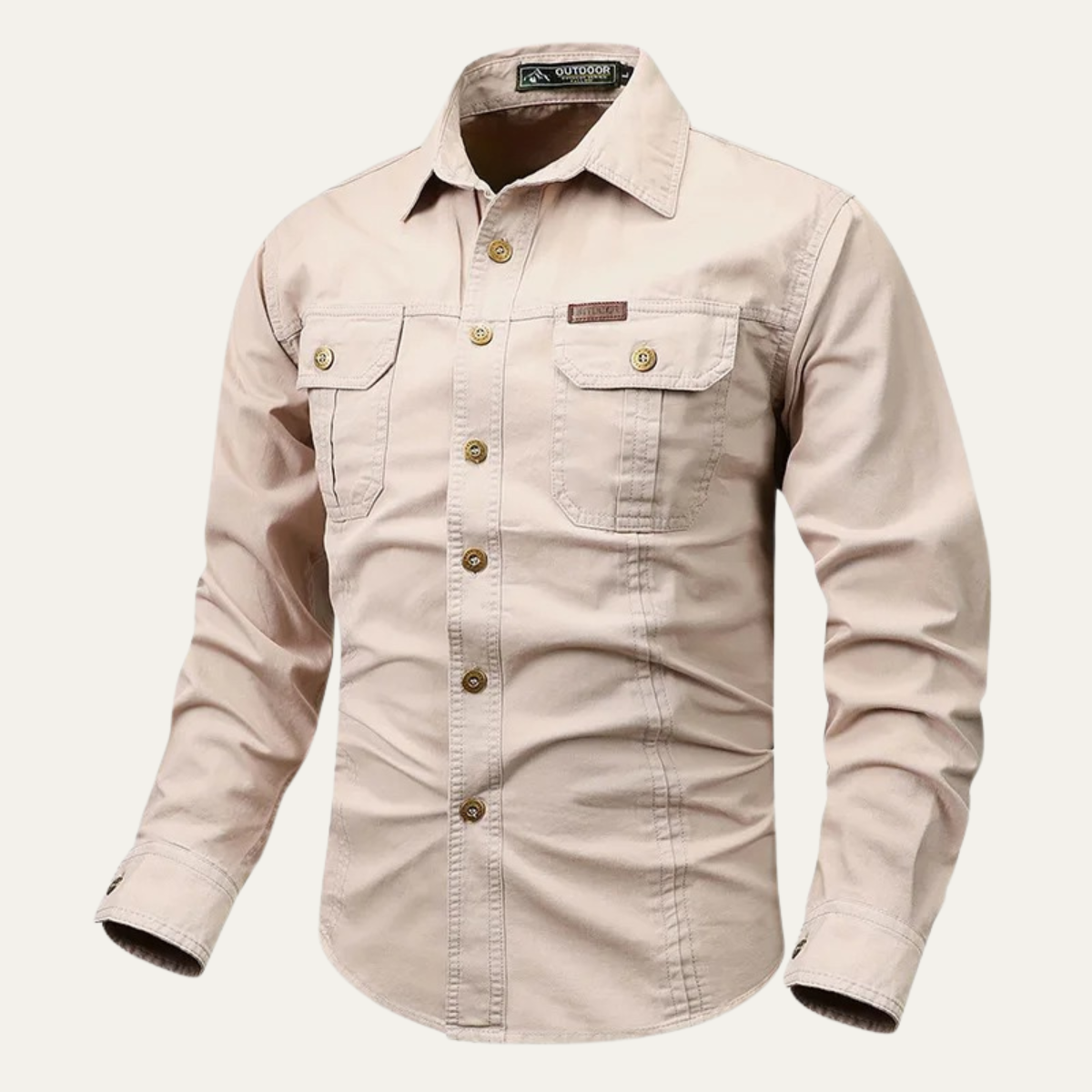 The Norcia Men’s Military Tactical Shirt with Pockets – view 3