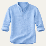 The Ridgebrook Park Men's Breathable Summer Casual Button-Up Shirt