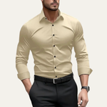 The Pantelleria Men's Elegant Solid Colour Business Shirt – view 3