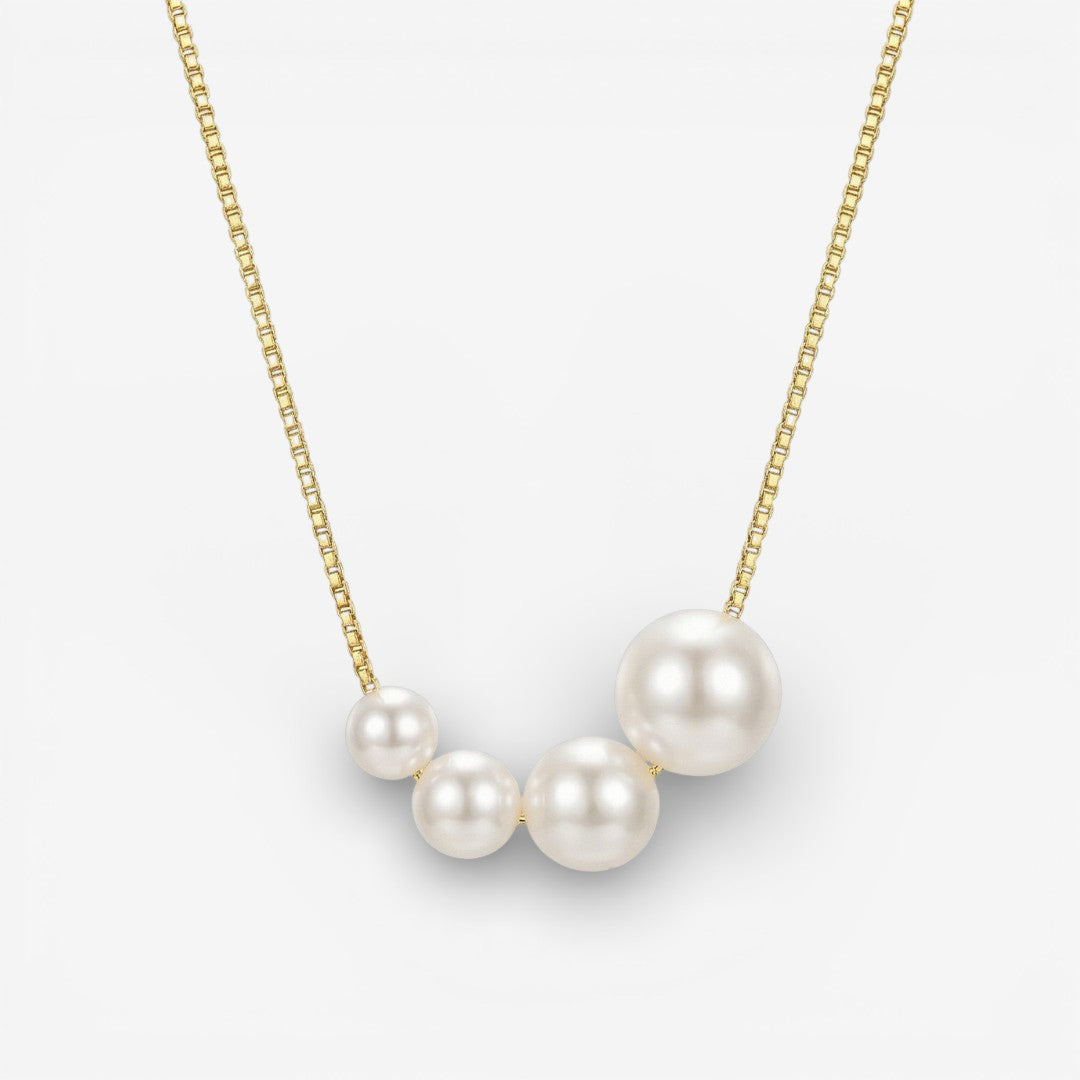 Freshwater Pearl Gold Necklace