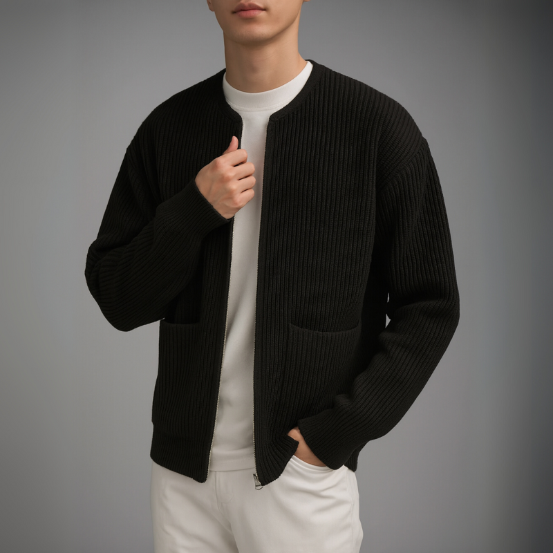 Calvin | Zip-Up Sleeveless Jacket – view 2