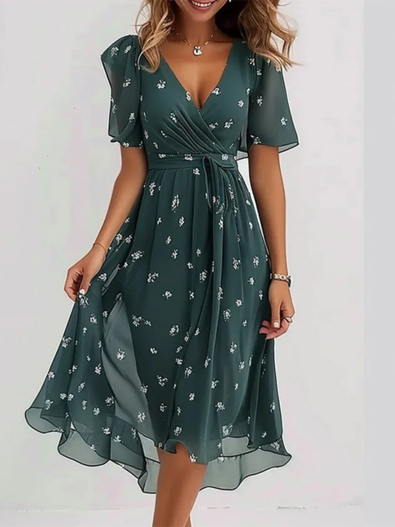 Matilda | Summer Dress with Belly Cover – view 3