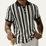 The Hillbrook Men’s Striped Knit Polo Shirt – view 3