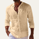 The Willowcrest Park Men's Lightweight Summer Casual Button-Up Shirt – view 3