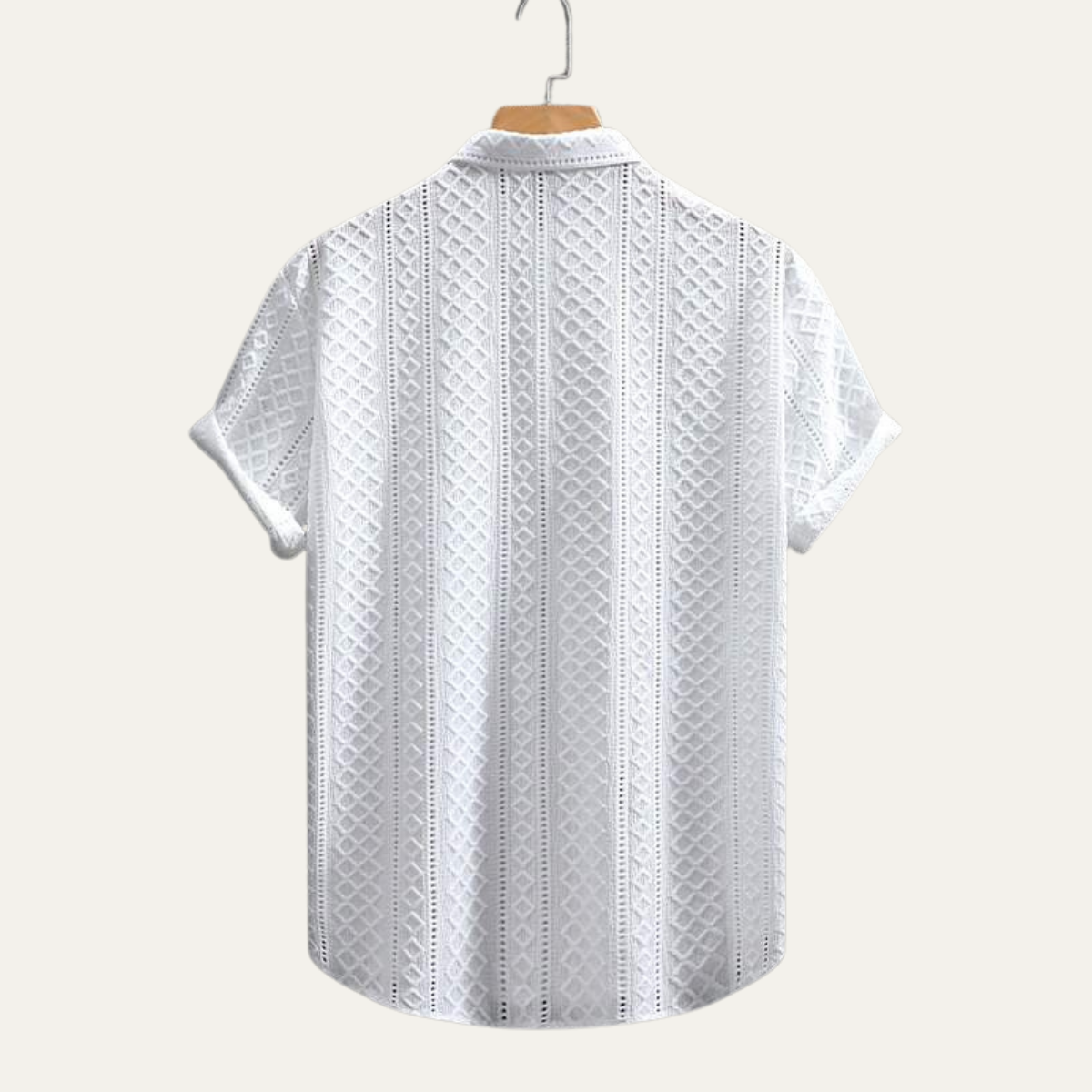 The Ashland Ridge Men’s Summer Textured Button-Up Shirt – view 3