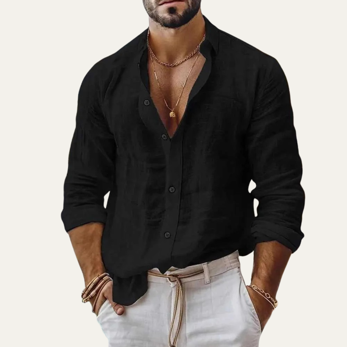 The Silverlake Men’s Button-Up Beach Shirt – view 3