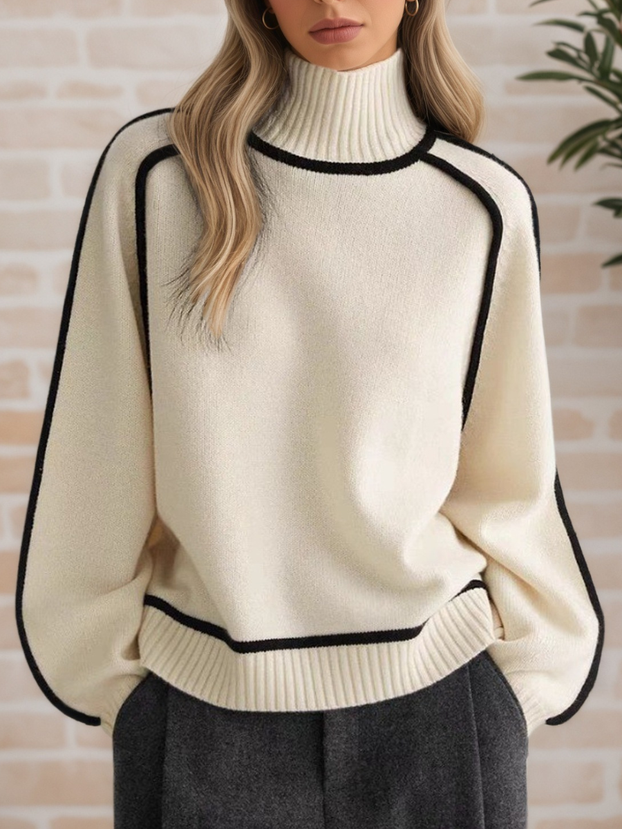 Women's Elegant High-Neck Sweater – view 4