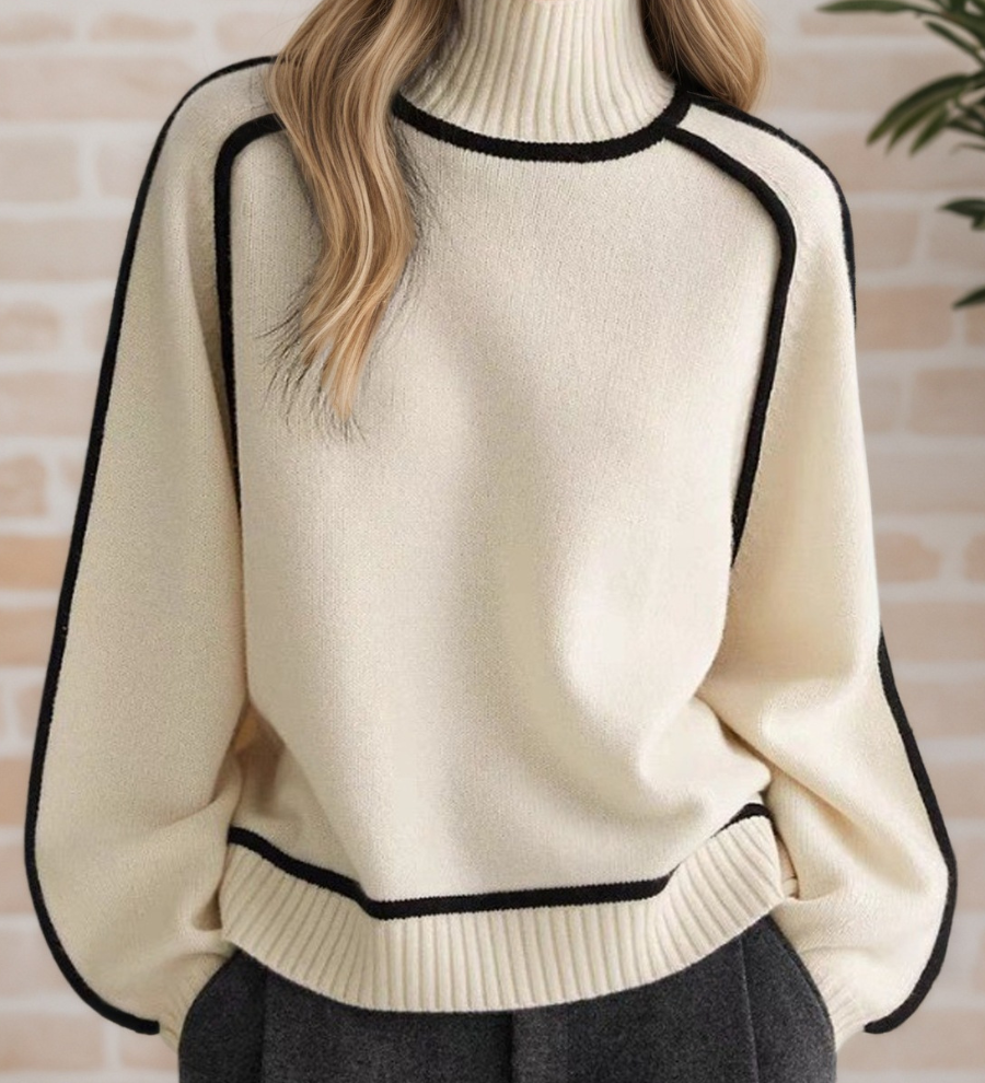 Women's Elegant High-Neck Sweater – view 4