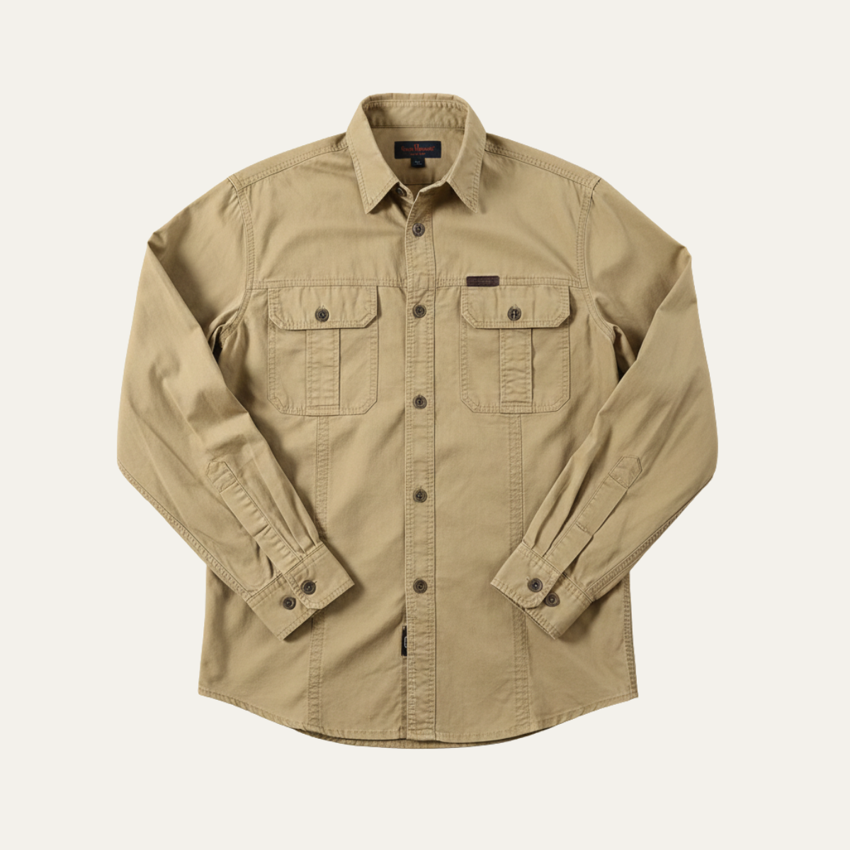 The Ashton Ridge Men’s Solid Colour Multi Pocket Cargo Shirt – view 3