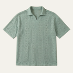 The Brookhurst Men’s Textured Knit Polo Shirt – view 5