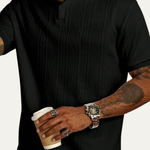 The Ridgebrook Men’s Textured Button Up Casual Polo Shirt – view 3