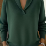 Antonine V-neck jumper, fourth colourway | Ellie Dublin