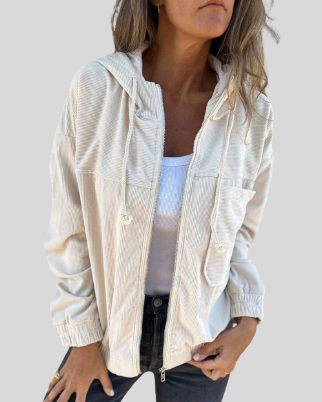 Mabel | Cozy Zip-Up Gilet – view 2