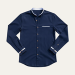 The Silverhaven Ridge Men’s Standing Collar Business Button-Up Shirt – view 3