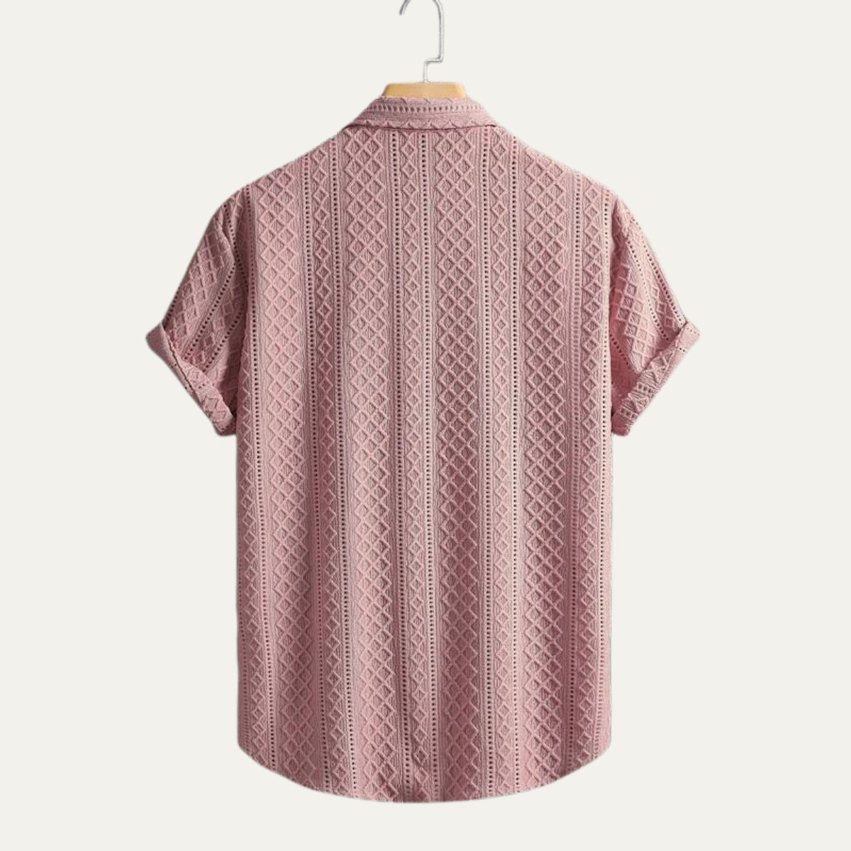 The Timberlake Ridge Men’s Casual Textured Button-Up Shirt – view 3