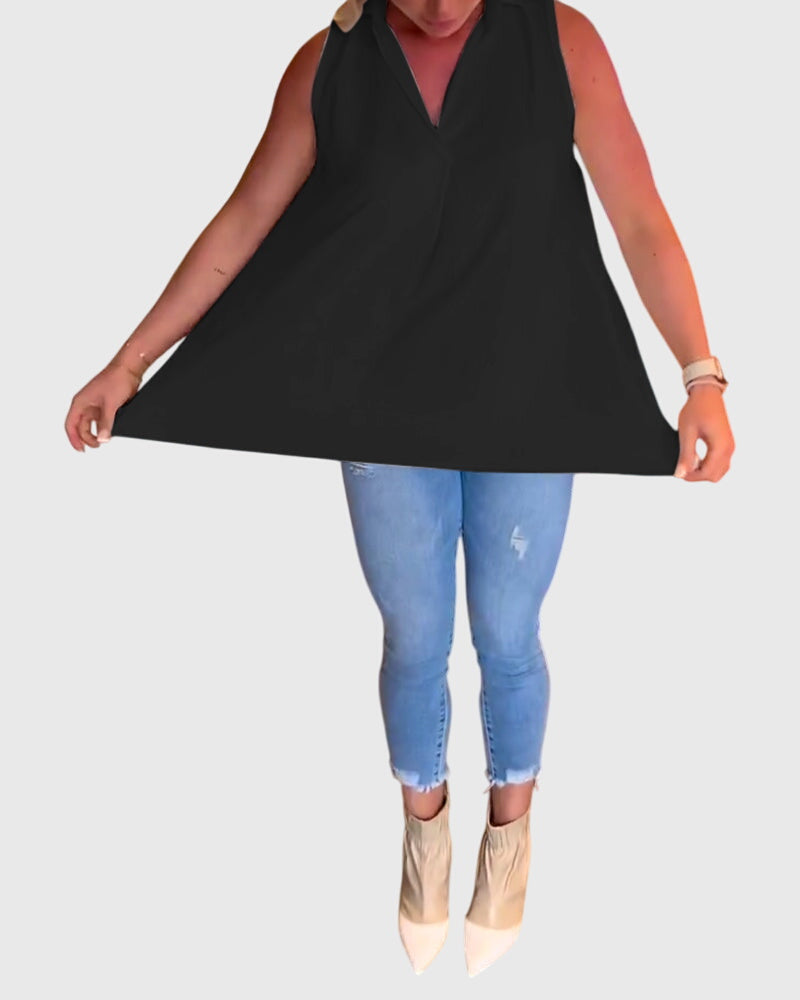 Maëlle | Sleeveless Blouse – view 23