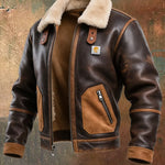Karlo | Cozy Brown Jacket Featuring Sherpa Collar
