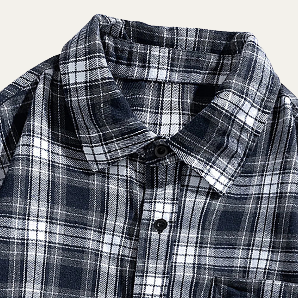 The Glenhurst Men’s Loose Fit Casual Retro Plaid Shirt – view 3