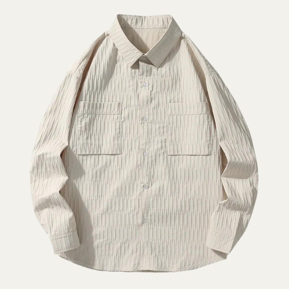 The Meadowwood Ridge Men’s Textured Stripe Button Down Retro Shirt – view 6