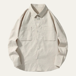 The Meadowwood Ridge Men’s Textured Stripe Button Down Retro Shirt – view 6