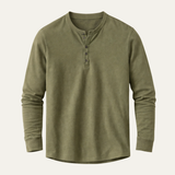 The Meadowcrest Hill Men’s Breathable Henley Shirt