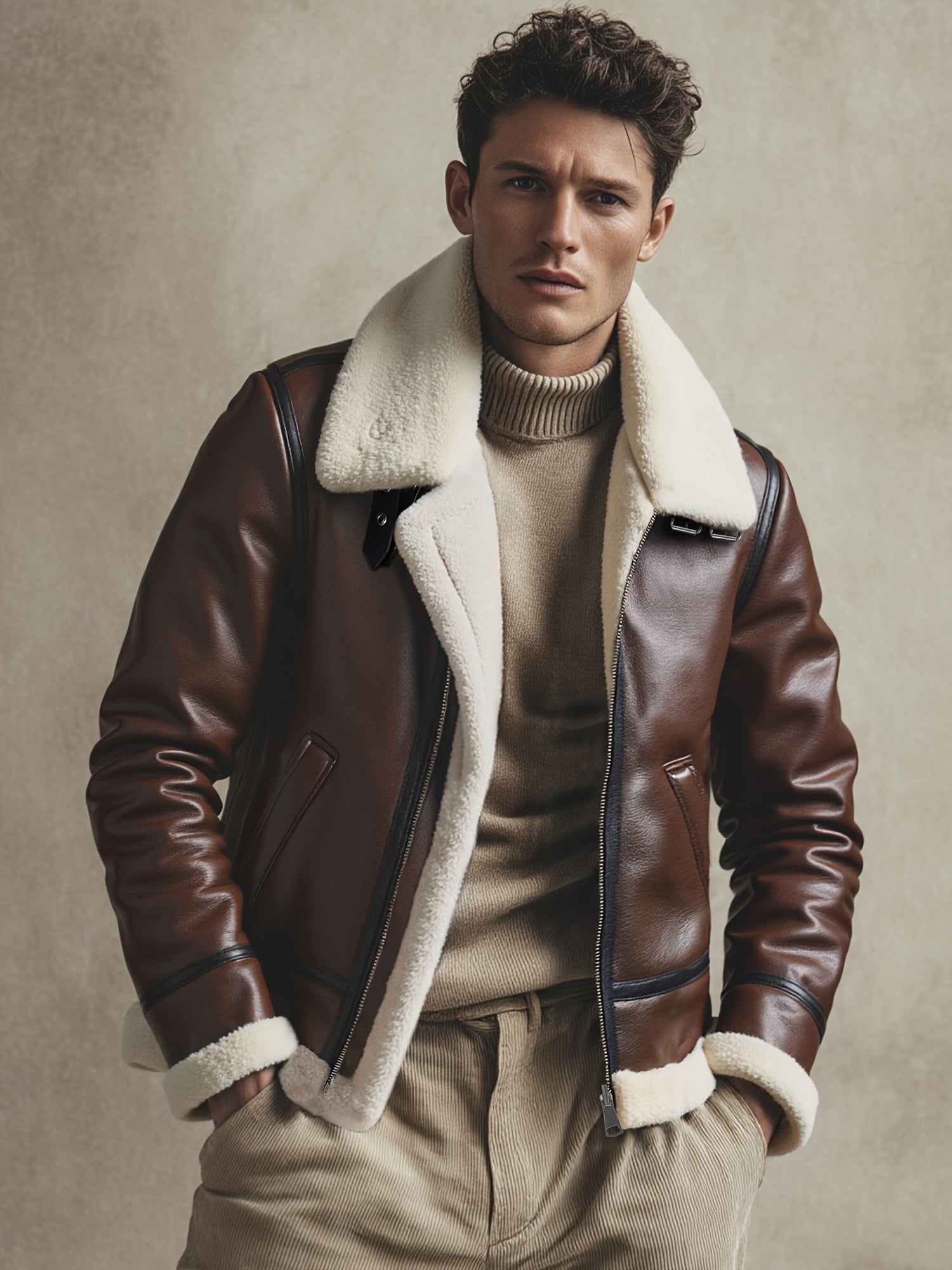 Joe | Cozy Biker Jacket for Chilly Autumn and Winter Days – view 4