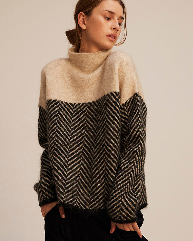 Norah | Cozy High Neck Sweater – view 3