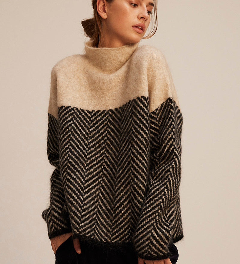 Norah | Cozy High Neck Sweater – view 3