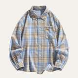 The Glenhurst Men’s Loose Fit Casual Retro Plaid Shirt – view 5