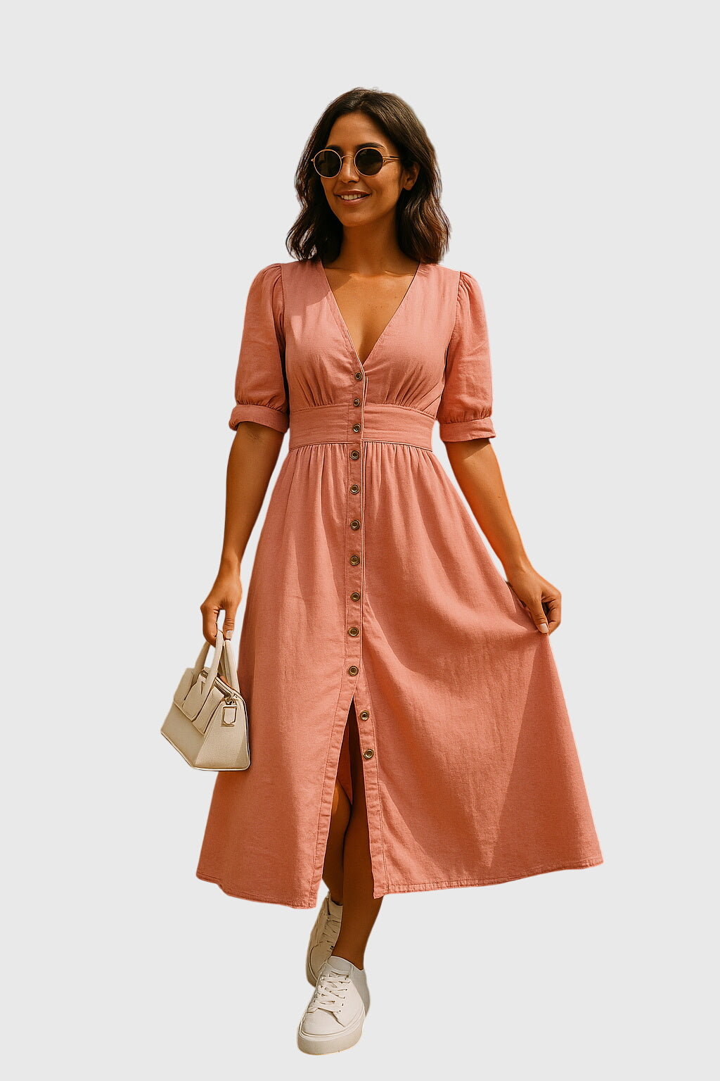 Jacqueline | Elegant Denim Dress – view 3