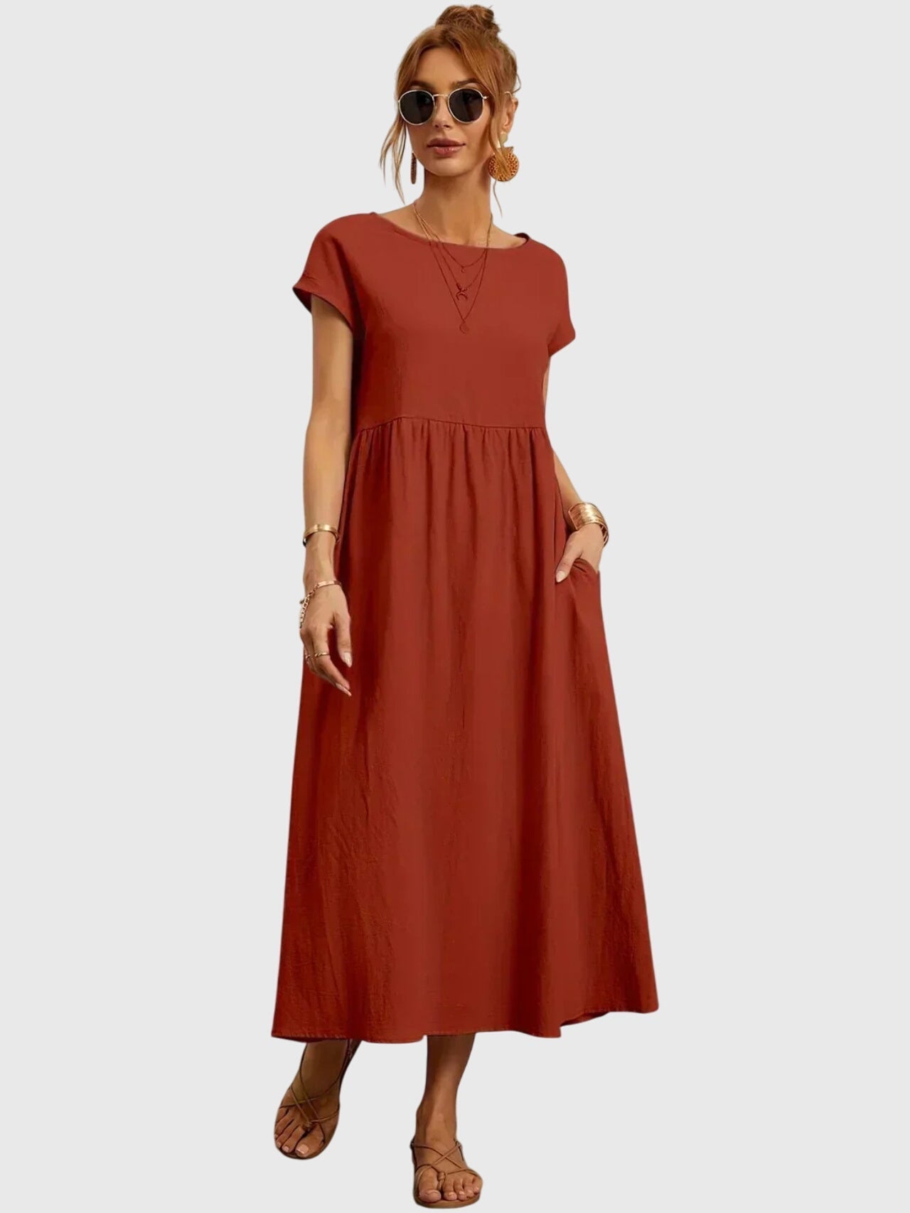 Giselle | Casual Dress with Pockets – view 7