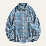 The Glenhurst Men’s Loose Fit Casual Retro Plaid Shirt – view 9