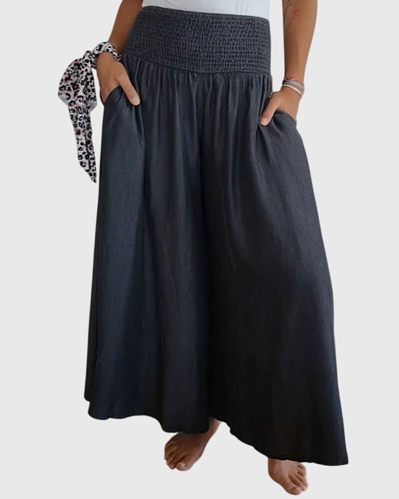 Rosalie | Relaxed Fit Trousers with Stretchy Waistband – view 5