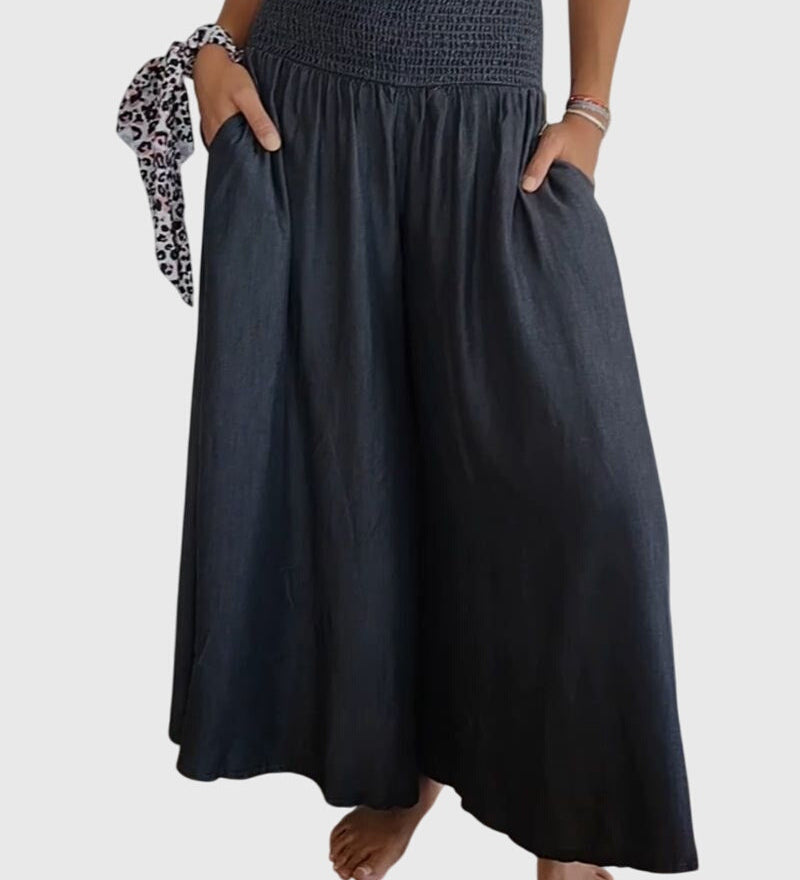 Rosalie | Relaxed Fit Trousers with Stretchy Waistband – view 5