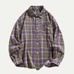 The Glenhurst Men’s Loose Fit Casual Retro Plaid Shirt – view 7