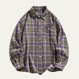 The Glenhurst Men’s Loose Fit Casual Retro Plaid Shirt – view 7