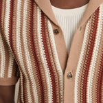 The Cedar Ridge Men’s Vintage Stripe Knit Button-Up Shirt – view 5