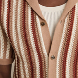 The Cedar Ridge Men’s Vintage Stripe Knit Button-Up Shirt – view 5