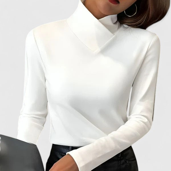 Marion | Sophisticated Roll Neck Sweater – view 2