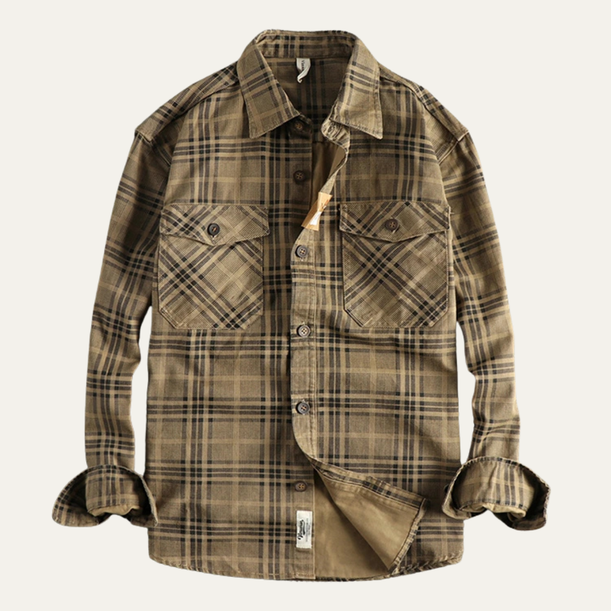 The Timbercrest Ridge Men’s Lightweight Checkered Shirt Jacket