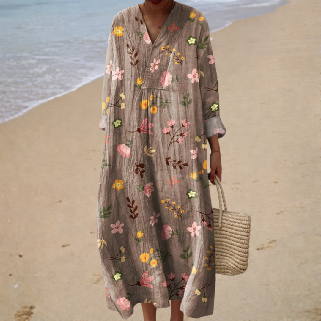 Maëlys - Flattering Printed Summer Dress – view 2